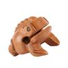 Yeliow Wooden Lucky Frog Wooden Frog Sound Making Ornament  Desktop Ornament