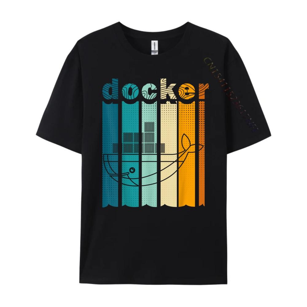 Docker Linux Devops Программирование Кодинг Компьютерный Ученый Графические Футболки Мужские Camisetas День Святого Патрика