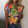 Summer Fashion Women 3d Print T-Shirts Girls Face Painting Top Harajuku Colorful Personality Short Sleeve Tee Oversized Clothing