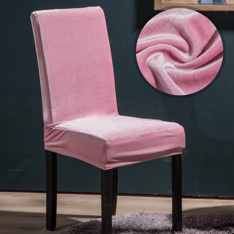 1 шт. в наличии утолщенный эластичный чехол для обеденного стула, для ресторана, чехол для стула из бархата Silver Fox, эластичный чехол для стола и стула