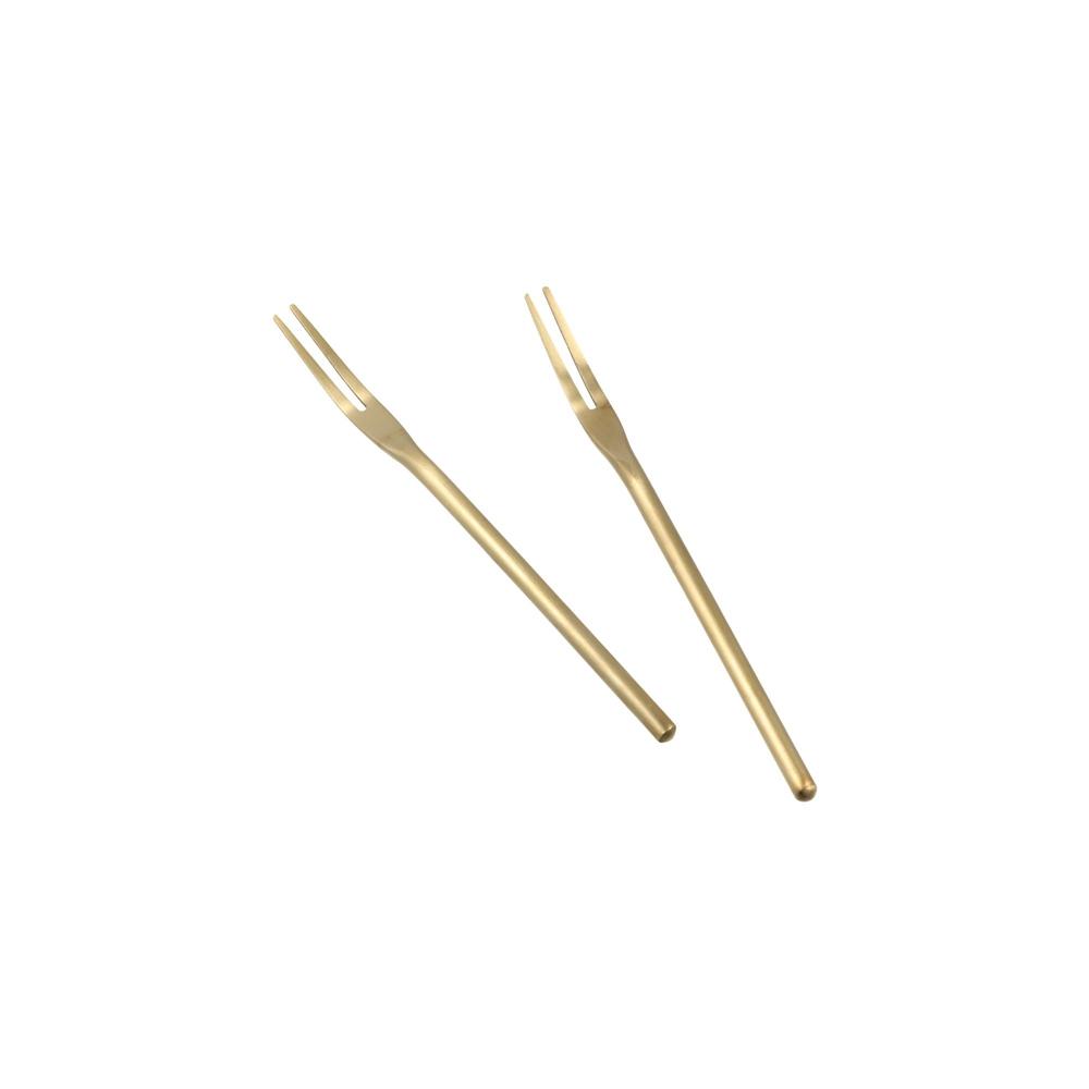 Long Handle Stainless Steel Solid Tableware Utensil Fruit Toothpick Fruit Fork Kitchen Supplies