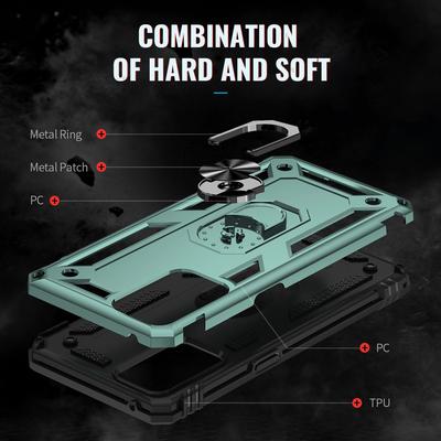 Противоударный магнитный чехол для телефона для Oppo Reno 4 4F 5 2Z 5F 5Z 6 Lite F17 F19 Pro Plus A15 S A9 2020 A95 5G задняя крышка с кольцом-держателем