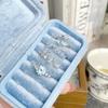 [Ice Crystal Butterfly Shadow] Sea Blue Zircon Exquisite Butterfly Opening Ring Light Luxury Niche Super Immortal Stacked Ring Woman