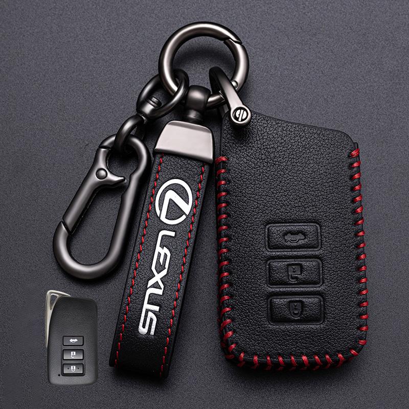 Leather Car Remote Key Cover Fob Case Holder Shell for Lexus NX 200 NX300H RX 350 450H ES 350 ES 300h Auto Keychain Accessories