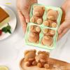Ice Cube Tray Bear Shape Silicone Ice Cube Maker Cute DIY Candy Chocolate Mold for Whiskey Bourbon Funny Bear Gifts for Men Women