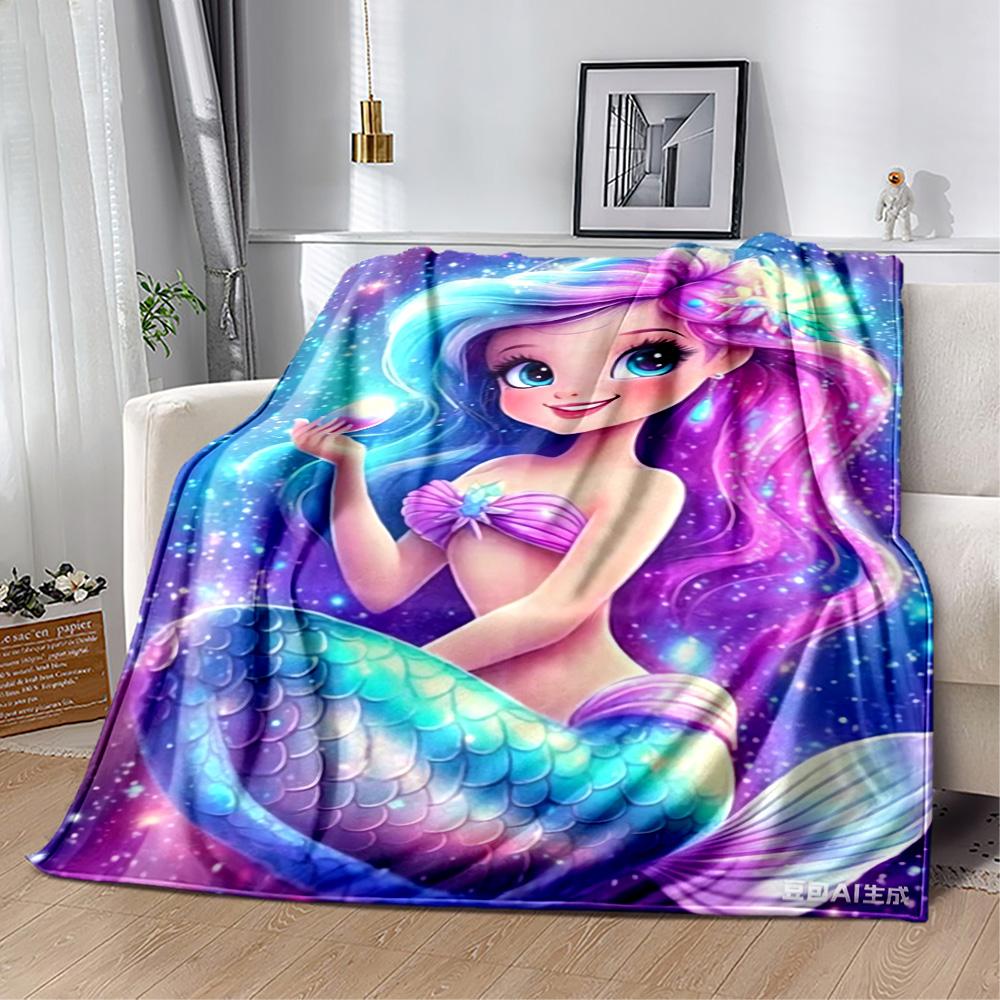 1pc Underwater Paradise Starfish Blanket Comfortable Soft Lightweight All Season Multi Purpose Blanket Travel Camping Picnics Sofa Office Bed Living