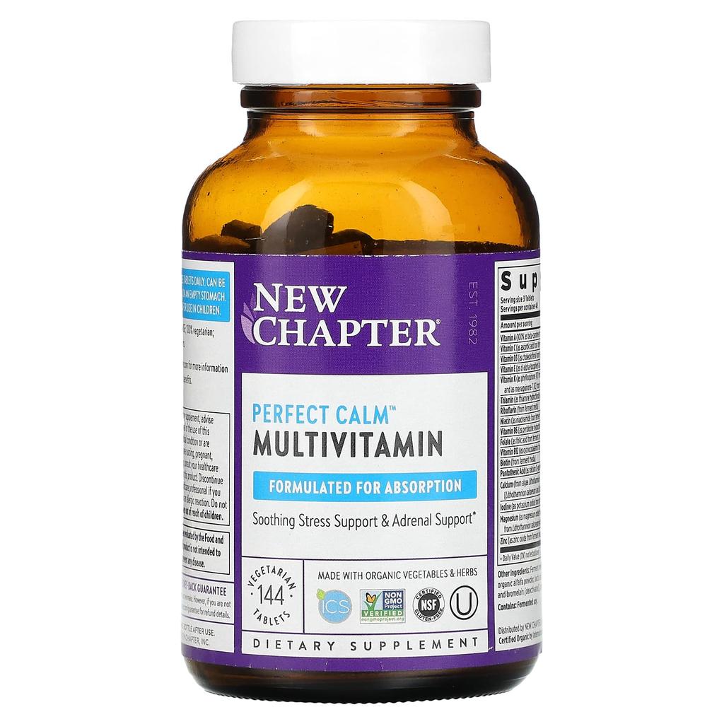 New Chapter, Perfect Calm multivitamin, 144 veggie tablets