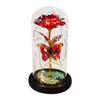 Artificial Rose Flowers Glass Rose LED Light Galaxy Rose Gift For Valentine's Day