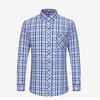Pure Cotton Mens Plaid Shirts Long Sleeve Busienss Casual Classical Checked Design Fashion