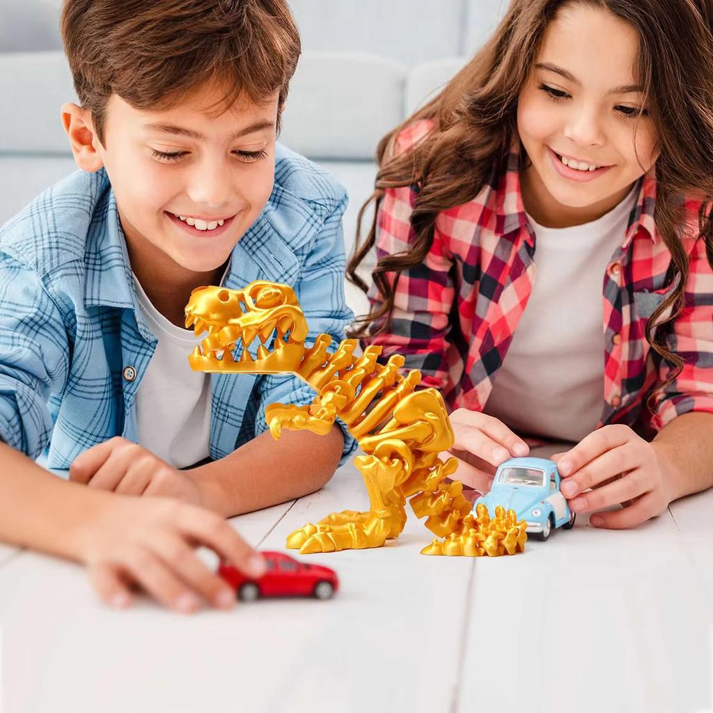 Movable Joint Toy Dinosaur Model Tyrannosaurus Rex Fossil Dragon 3D Printing Skull Decoration