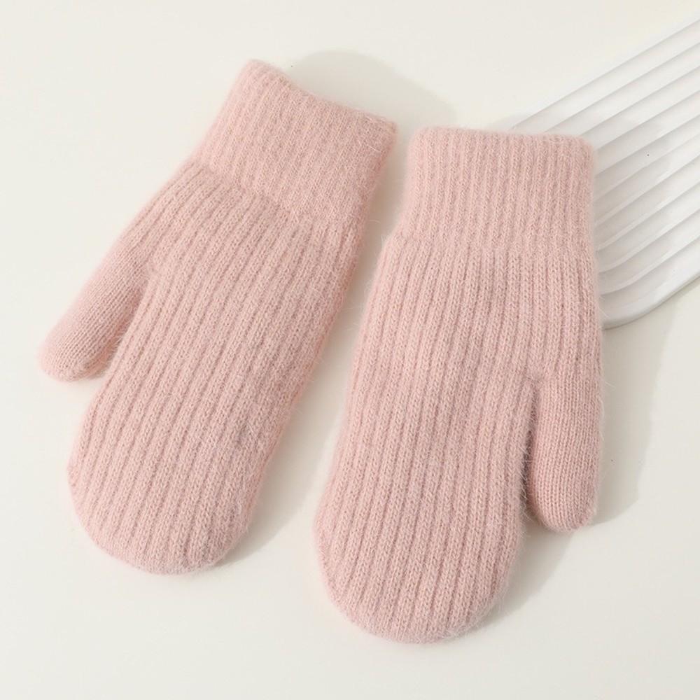 Ветрозащитные плюшевые варежки Утолщенные перчатки с полными пальцами Новые теплые перчатки Зима