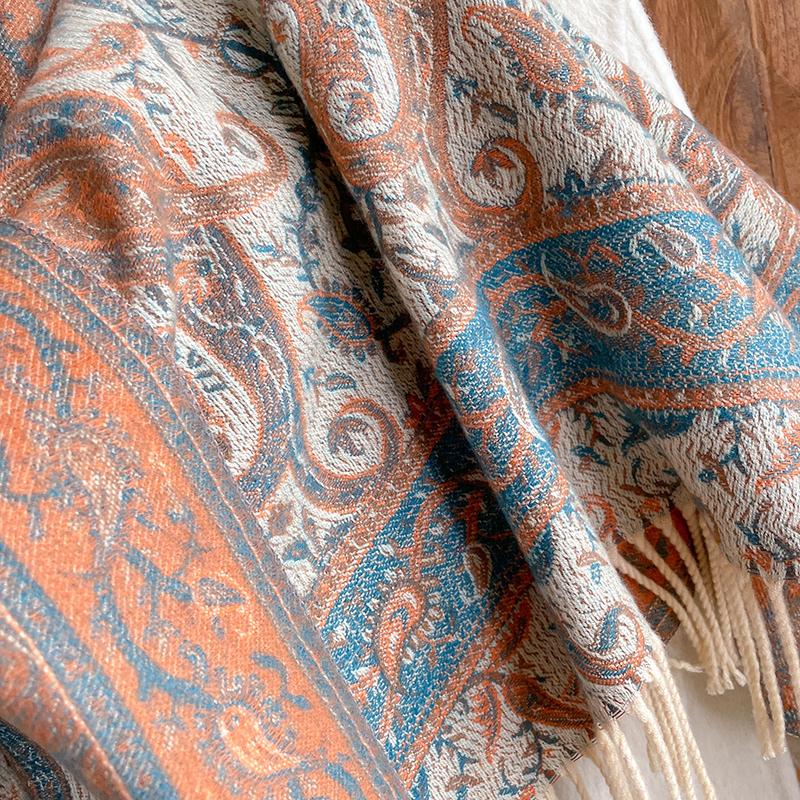 Women Winter Cashmere Scarf Paisley Pashmina Luxury Brand Shawls and Wraps Bufanda Hijab Travel Stoles Echarpe Warm Blanket