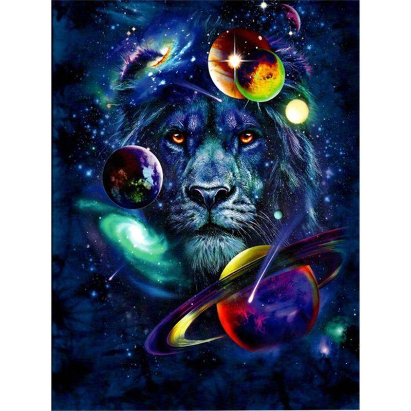 Round Diamond 5D DIY Diamond Painting "Space Planet Dolphin Waves" 3D Mosaic Embroidery Cross Stitch 5D Home Decoration