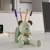 Multifunctional Violent Bear Ornament Home Decor Cute Back Pack Pen Holder Crafts Study Table Accessories Lovely Phone Support
