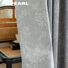 1PC 100% Blackout Curtains French Vintage Floral Print Ring Type Curtains for Bedroom Living Room Balcony Window for Home Decor