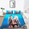 2023 Новый стиль, комплект пододеяльников Queen King Size, бикини с принтом, винтажное постельное белье, костюм с наволочкой, роскошный домашний текстиль