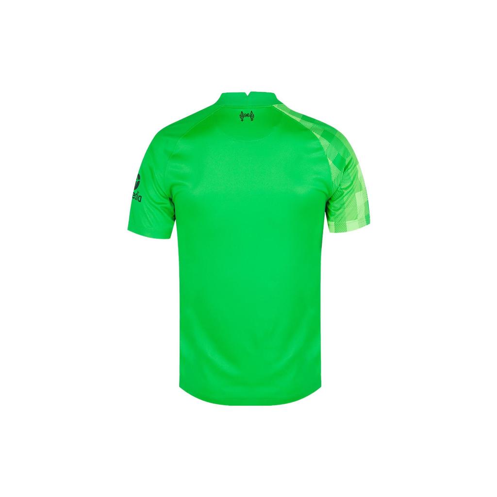 Nike Ливерпуль 21/22 сезона с цветными блоками, с круглым вырезом и коротким рукавом, футбольная майка, мужская футбольная майка, зеленая DB2559-330