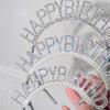 Pearl Zinc Zinc Alloy Queen Letter Birthday Hair Hoop Rhinestone Crown Happy Birthday Headband Female Jewelry
