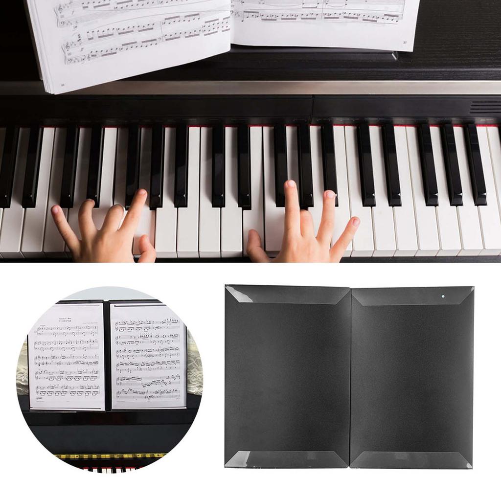 A4 Sheet Music Folder 6 Pages Piano Music Score ABS Material Guitar Violin Expansion Clip