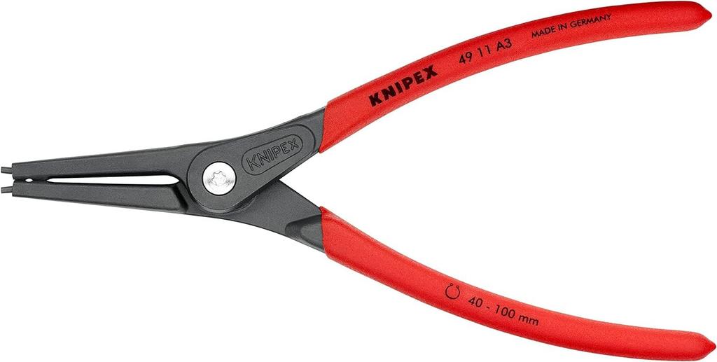 KNIPEX Прецизионные клещи для стопорных колец для прямых валов 4911-A3-TJ, 4911-A3-TJ