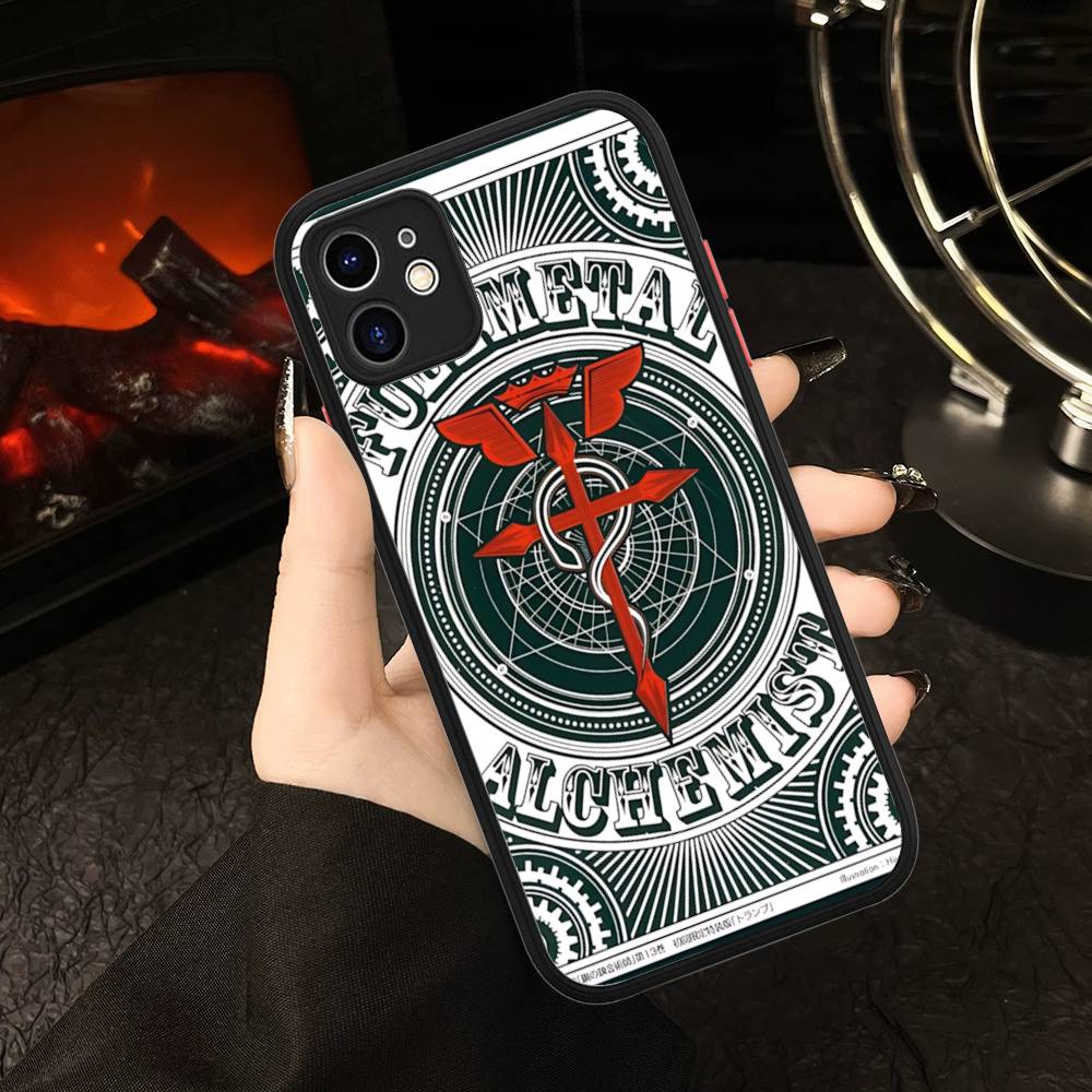 Anime F-Fullmetal A-Alchemist Phone Case For IPhone 16e 16 15 14 13 12 11 Pro Max X XS Max Plus Matte Clear
