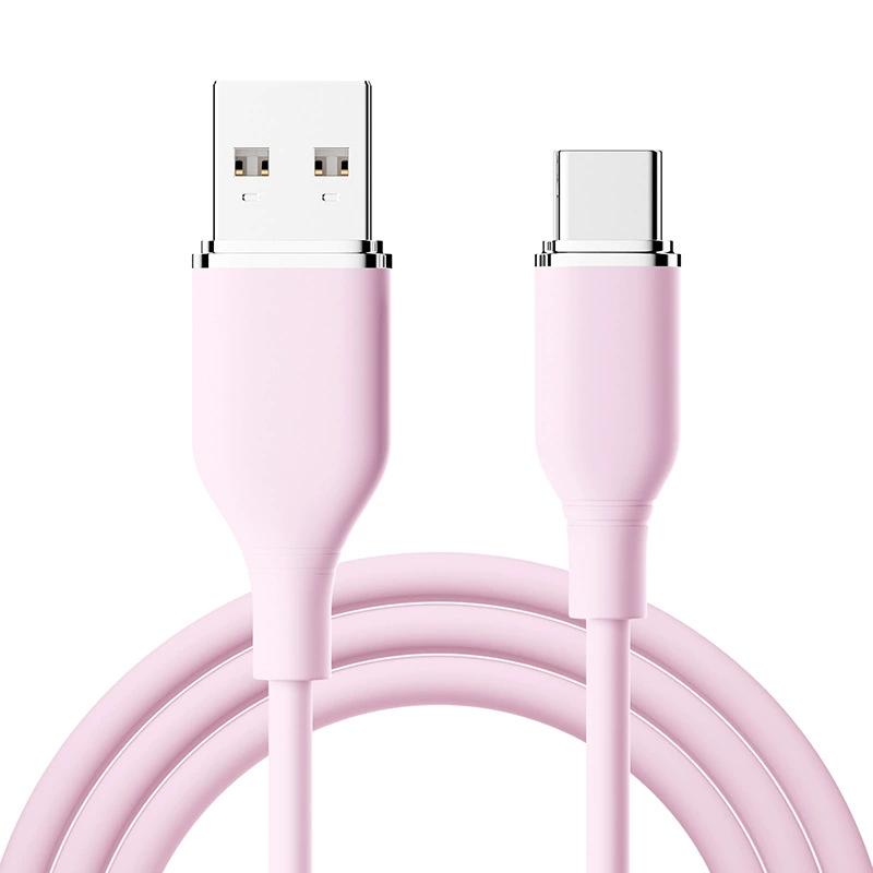 Factory 5A PD Fast Charging Liquid Silicone Type-C PVC Jacket USB Cable 1/2/3M Mobile Phone Flex iPhone for for