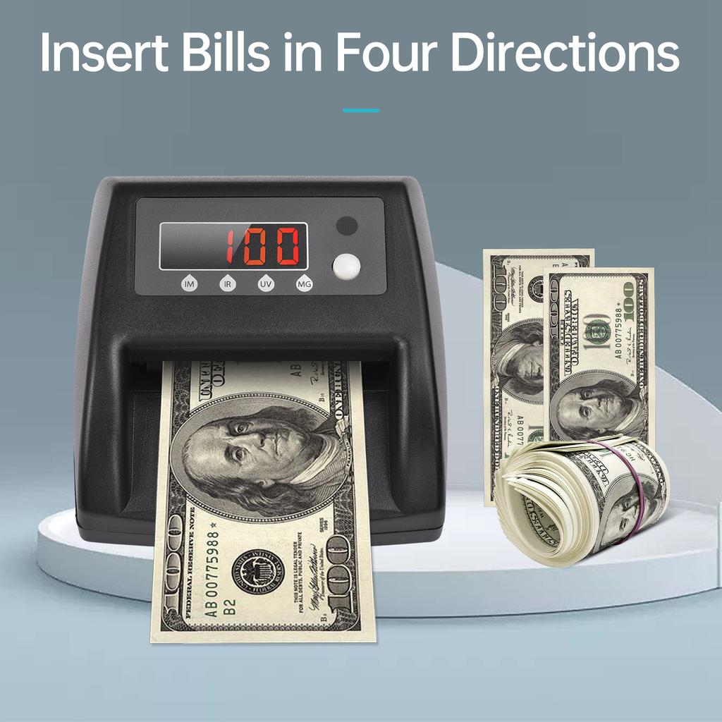   UV Counterfeit Bill Detector EUROCelsiusUSDCelsiusGBP Money Counter Automatic Money Detection By UV MG IR Image Paper Quality Size Thickness Suit