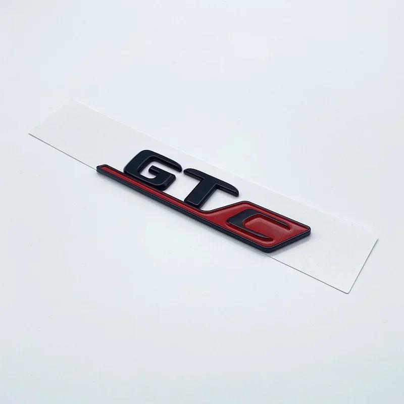 3D Flat Letters ABS Emblem GT GTC V8biturbo for Mercedes Benz AMG Car Trunk Lid Nameplate Badge Logo Sticker Chrome Glossy Black MU8