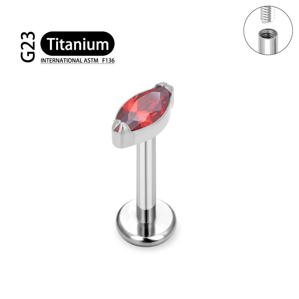 Титановые серьги-гвоздики G23 для ушей, хряща, с цирконом, опалом, агатом, лабрет, для губ, козелка, носа, для женщин, Рождественский подарок, пирсинг, ювелирные изделия