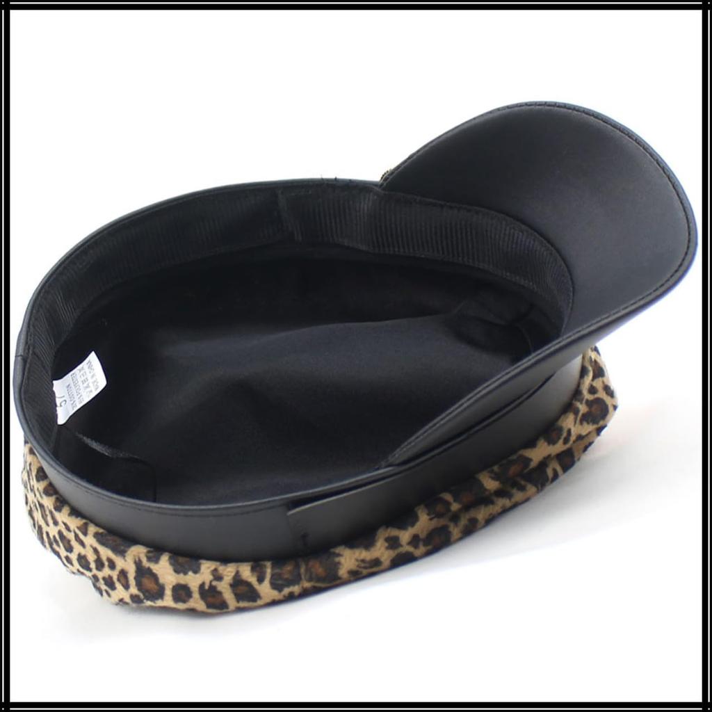 Морская кепка газетчика Леопард CZ324 [Белый Клык], Кепка, Принт, Шляпа, Прогулка, Путешествие, Модная, Животный, Женская, (коричневый)