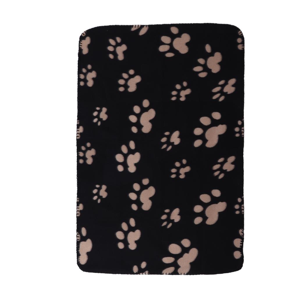 Dog Blanket Soft Plush Machine Washable Plush Pet Blanket for Small Pets Dogs CatsPaw Print M