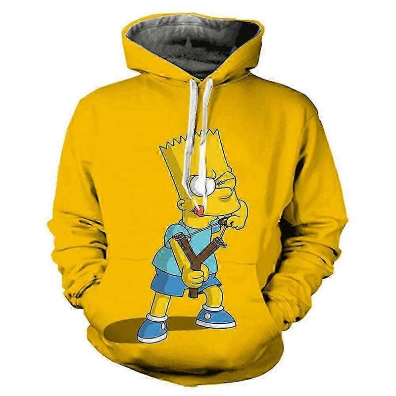 25-26 Disney Simpsons Hoodies Cartoon Anime Simpson 3d Print Men Women Fashion Oversized Sweatshirts Hoodie Kids Pullovers Tracksuits