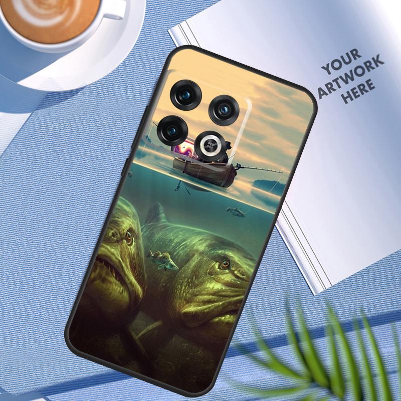 Рыболовные снасти Чехол для телефона с рыбами Для OnePlus 12 11 12R 10 9 Pro 10R 9R 8T 10T Nord 2 2T CE 3 Lite CE4 N10 N20 N30 Чехол