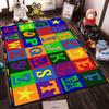 Colorful Alphabet Pattern Rug Non-slip rug suitable for living room and bedroom sofas.