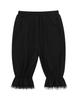 Kids Girls Solid Color Bloomers Loose Lace Trim Trousers Elastic Waistband Pants Victorian Fancy Dress-up
