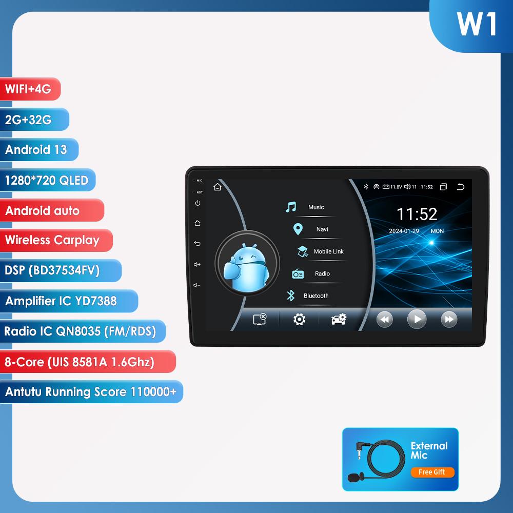 OSSURET Citroen Berlingo B9 Peugeot Partner 2008-2019 Автомобильный Радиоприемник Мультимедиа Навигация GPS 2 Din Android 13 Автомагнитола CarPlay Стерео Интеллектуальный Экран