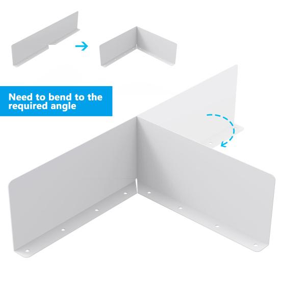 2/4 шт. брызговики для водосточных желобов с винтами, простая установка, водосточный желоб Valley, кровельные ограждения для водосточных желобов, отводитель дождя на крышу