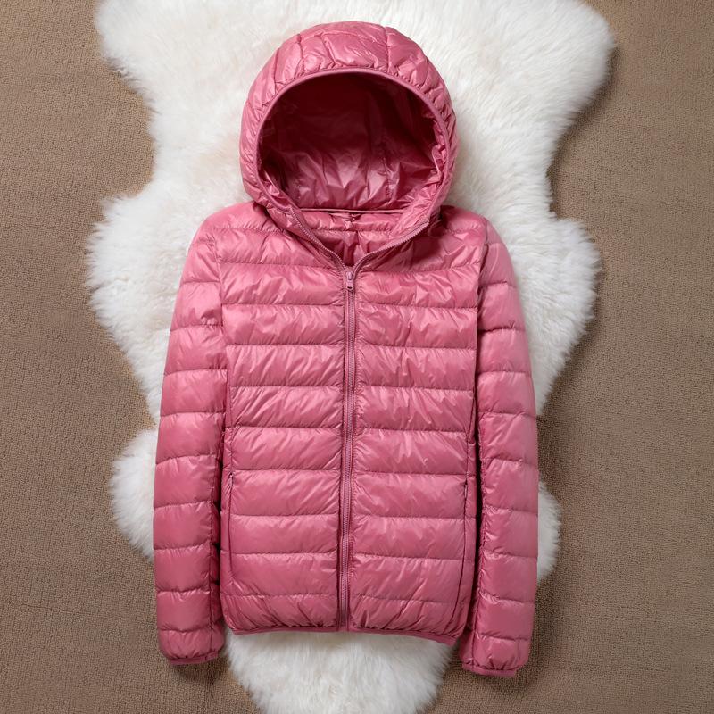 Women Puffer Jacket Plus Size 5XL 6XL 7XL 2026 New Spring Autumn Female Ultra Lightweight Packable Hooded Down Coats