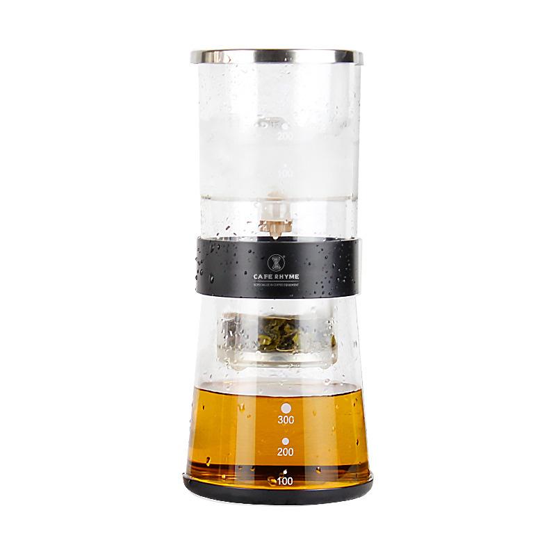 Ice Drip Coffee Maker with High Borosilicate Glass - Cold Brew Pot for Commercial and Household Use