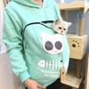 Толстовка Cat Lovers Hoodie Kengaroo Dog Pet Paw Pullovers Cuddle Pouch Sweatshirt Pocket Animal Ear Hooded Pullover