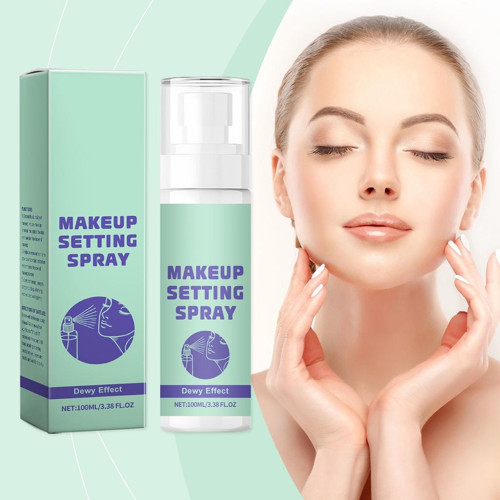 Moisturizing Setting Spray Makeup Long-Lasting Moisturizing Oil Control Natural Lightweight Moisturizing Portable Setting Spray 100ml