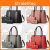 Stylish Multifunctional Color Block Mother And Child Bag Large Capacity Pu Shoulder Bag For Women