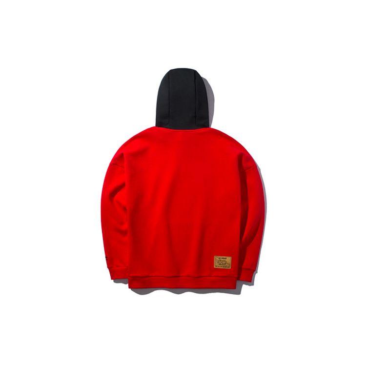 Li Ning Daily Progress свободный пуловер с капюшоном женские толстовки с капюшоном Cinnabar-Red AWDQ142-1