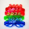 Number Letter 2026New Year Glow Glasses LED Glow New Year Party Glasses  Rave Nightclub