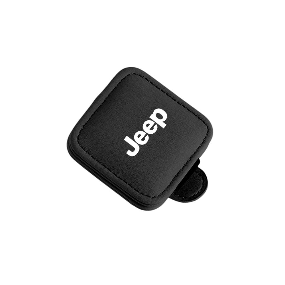 Car Sunglasses Holder Auto Sun Visor Glasses Storage Clips For Jeep JPB Renegade Wrangler Compass Grand Cherokee Patriot Liberty AMP1