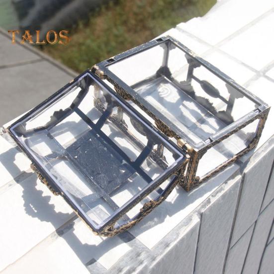 Ретро-коробка для хранения ювелирных изделий, органайзер для косметики, прочная конструкция, прозрачный дизайн, прочная шкатулка для ювелирных изделий, чехол-органайзер