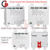 7В-32В/Type-C 5В 90-260В Умный переключатель WiFi Bluetooth Модуль реле 433МГц РЧ Управление через приложение Дистанционное управление Режим толчка/Самоблокировка/Блокировка
