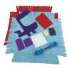 MégaCréa DIY - Kit Coussin en feutrine à coudre Bleu 32,5 x 26 x 5 cm