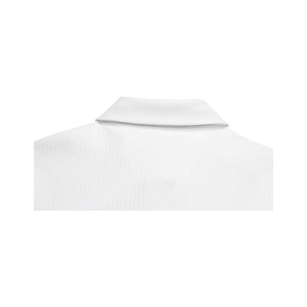 Fila Повседневная спортивная простая вязаная рубашка-поло с длинным рукавом серии Golf для женщин, топы, нефритово-белый A11W545212FWT