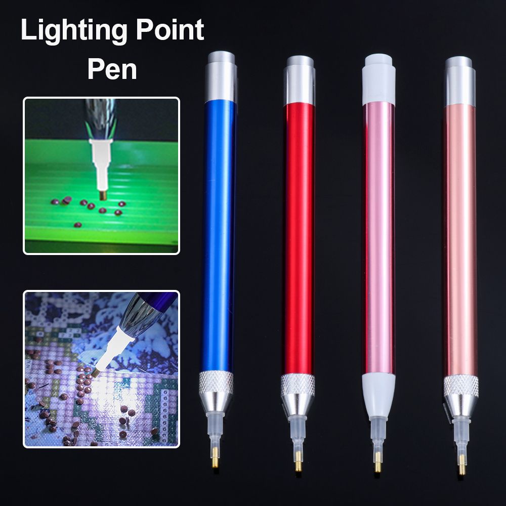 Sewing Accessories Crystal Point Drill Pen Diamond Painting Tool 5D Diamond Painting Lighting